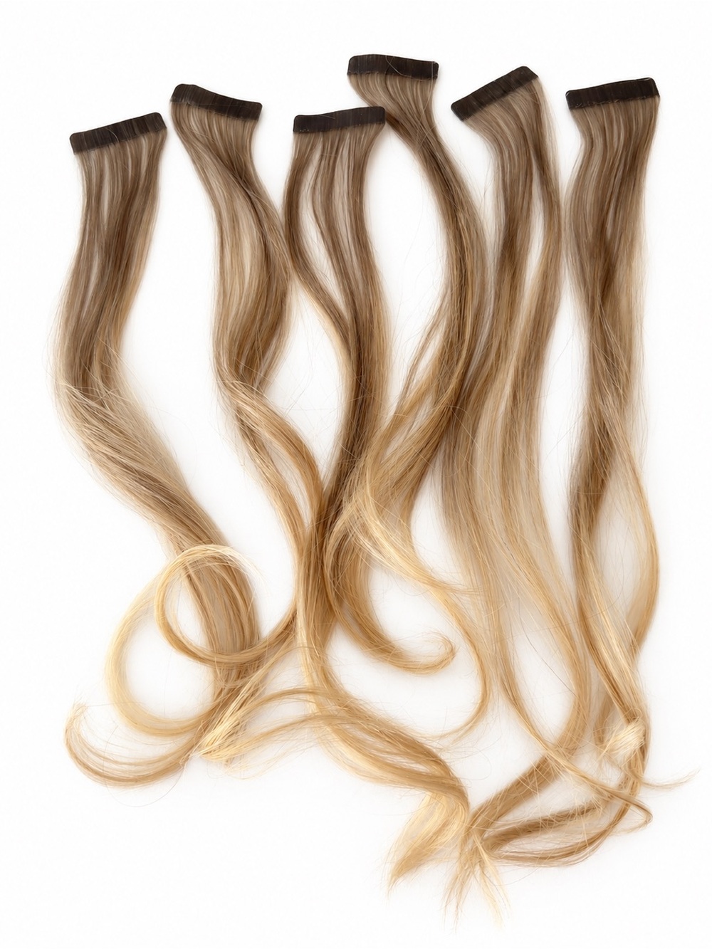 Rooted Blonde Ombre Tape-in Hair Extensions - Natural Blonde, Hair Tapes